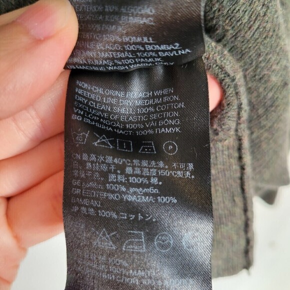 H&M Army Military Green Soft Long Sleeve Crew Neck Sweater Size XS - Picture 11 of 12